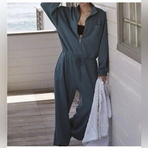 NWOT FP Movement by Free People Teal Jumpsuit